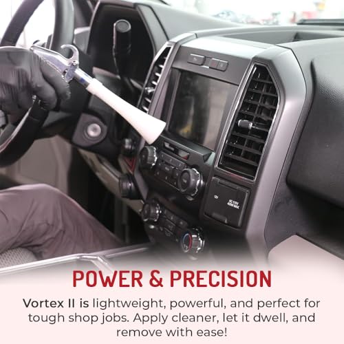 HI-TECH Vortex II Air Cleaning Gun – Pro Auto Detailing Tool for Deep Cleaning Interiors & Exteriors – Uses Air Compressor – Blasts Dust, Dirt & Grime Fast - style: Vortex II