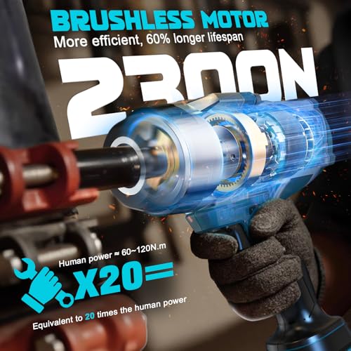DIYtoolifz Cordless Impact Wrench 1/2" Compatible with Makita 18V Battery, 1700 Ft-lbs High Torque Impact Driver, Electric Impact Gun with 4 Speed Modes & LED Light for Car, Truck, Mower(Bare Tool) - size: 1/2 inch, style: Compatible with Makita 18V Batte
