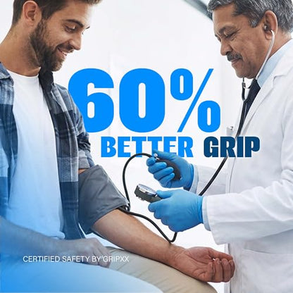 London Labs Heavy Duty 6 Mil Blue Nitrile Gloves Disposable Latex & Powder Free -Extra Stretchy Fentanyl Safe |Medical,First Aid Kit,EMT|Food Safe Rubber Gloves for Cooking & Cleaning|Bulk Pack (1000) - size: X-Small, style: 1000 Count
