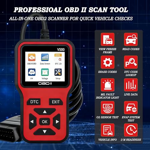 OBD2 Scanner for Hyundai Palisade 2020 2021 2022 2023 2024 2025 2026, Engine Code Reader Live Data Reading Plug-and-Play Scan Tool Portable Handheld Car Diagnostic Tool