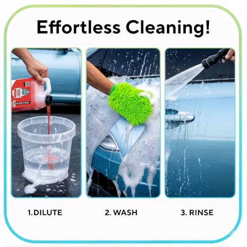 Rev Auto Vinyl Wrap Car Wash Soap Kit - Includes 64oz Car Wash Soap For Vinyl Wrap & Microfiber Wash Mitt | Works in Foam Cannon & Bucket Washes | pH-Balanced, Safe For All Finishes - size: 64 Fl Oz (Pack of 1)