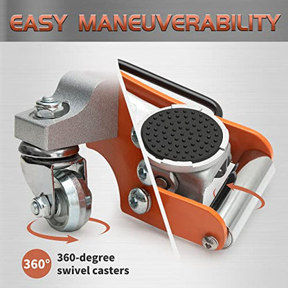 TONDA Low Profile Floor Jack, 2 Ton Aluminum and Steel Hydraulic Car Jack with Dual Pump System, Rapid Lift, Orange - color: 2T Orange