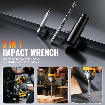 Cordless Impact Wrench: Brushless 1/2-inch，Power Impact Gun Kit Variable Speed Electric Impact Driver, Equipped with 2×4.0Ah Batteries, Fast Charger and 5 Sockets - style: Package A