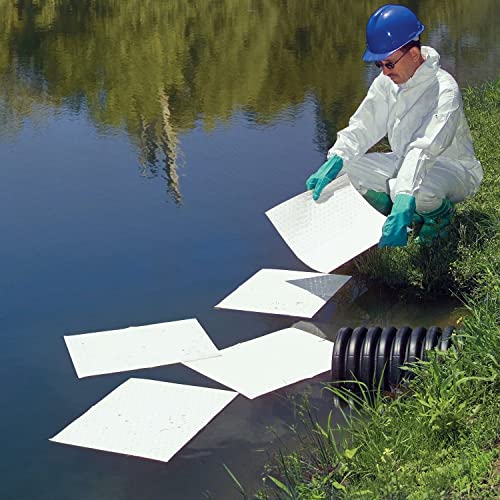 Pig Oil Mat - Oil-Only Absorbent Mat Pads - 50 Pads per Bag - 30" x 30" Pads - Absorbs up to 85 Ounces per Pad - MAT426 - size: 30" x 30"