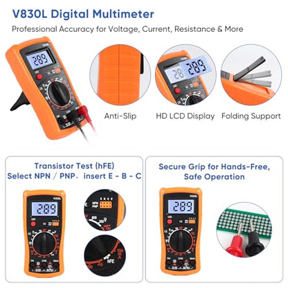 Soldering Iron Kit, 120W Soldering Tools with LCD Digital Display, 180°-500°C / 356°-932°F Adjustable Temperature, Auto Sleep, 907 Series Tips, for Electronics Repair, Jewelry, DIY Projects