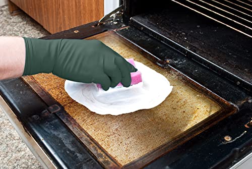Ansell Microflex Dura Flock DFK-608 Thick 11mil Nitrile Gloves w/Flock Lining for Automotive, Aftermarket, Machinery - XX-Large, Green (Case of 500) - size: XX-Large, style: Pack of 500