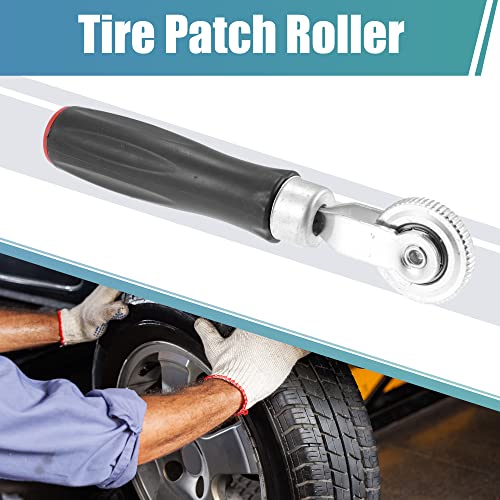 X AUTOHAUX 1 Set Tire Patch Roller Handle Tire Repair Patches Repair Tools for Car 32mm 42mm 58mm