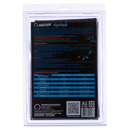 Nanoskin AUTOSCRUB Surface Prep Towel Fine Grade- Patented Clay Bar Replacement Tool to Remove Embedded Contaminants Before Wax & Coating | Safe for Painted Surface, Glass, Plastic, Metal & More, 12" x 12" - style: Fine Grade 12" x 12"