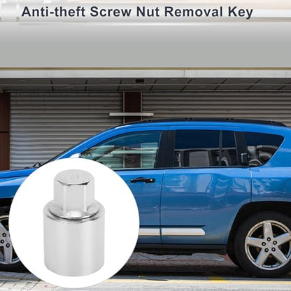 Vehicle Wheel Lock Lugnut for Jeep Compass #805 Anti-theft Screw Nut Removal Key Socket 1pc