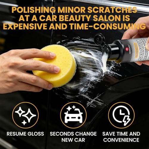 Car Scratch Remover - Wax & Polishing Compound for Paint Repair, Eliminate Swirls & Scratches, Restore Shine (100mL)