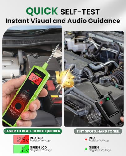 12 Volt Test Light Automotive, Power Circuit Probe Kit, 6V - 24V Car Fuse Tester, Voltage Tester 0.3v-70v, AC DC Outlet Tester, Automotive Short Circuit Finder, P60 - style: P60