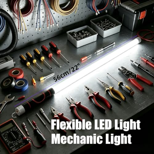 Flexible LED Work Light Stick Rechargeable Bendable Mechanic Work Light