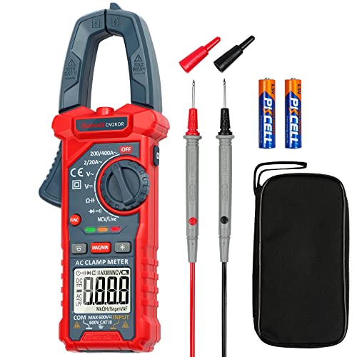 AstroAI Digital Clamp Meter Multimeter 2000 Counts Amp Voltage Tester Auto-ranging with AC/DC Voltage, AC Current, Resistance, Capacitance, Continuity, Live Wire Test, NCV, Blue - color: Blue, size: 2000 Counts