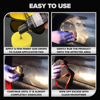 Carfidant Black Scratch and Swirl Remover - Car Scratch Remover for Paint Scratches - Polishing Compound for Cars Kit with Buffer Pad - Buffing Compound for Car Paint Restorer - style: Black Scratch Remover