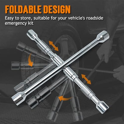 TONDA Jack Stands 3 Ton and 4 Way Lug Wrench
