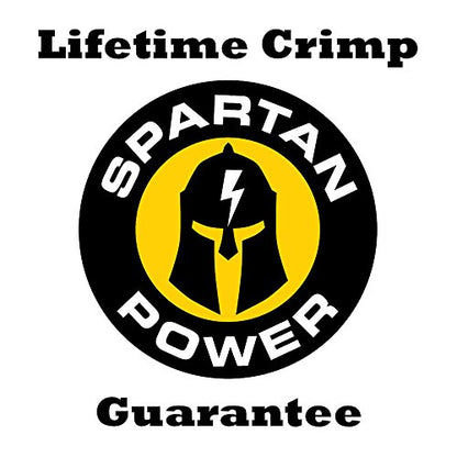 Spartan Power Battery Cable 3 Foot 4 Gauge AWG Wire Set 3/8" M10 Made in USA - color: 4 AWG-SET-3/8", size: 3-FT