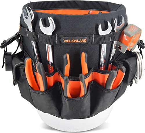 WELKINLAND 5 gallon bucket tool organizer, 5 gallon bucket holder, bucket liner, Bucket tool organizer, Tool bucket, Bucket tool bag, Bucket organizer, Bucket bag organizer, Bucket organizer