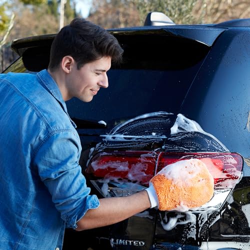 Armor All Microfiber Car Wash Mitts, Truck & Motorcycle Wash Supplies (Pack of 3) - size: 1 Count (Pack of 3), style: Wash Mitt