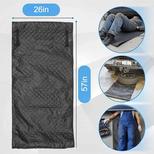 Rolling Creeper Mat,57x26 Inch Portable Creeper Rolling Pad with Storage Bag and Gloves, Foldable Mechanics Mat for Low Clearance, Auto Repairing Tool for Working On The Ground, Gifts for Men 2026
