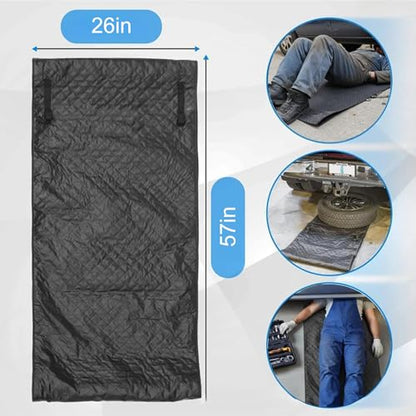 Rolling Creeper Mat,57x26 Inch Portable Creeper Rolling Pad with Storage Bag and Gloves, Foldable Mechanics Mat for Low Clearance, Auto Repairing Tool for Working On The Ground, Gifts for Men 2026