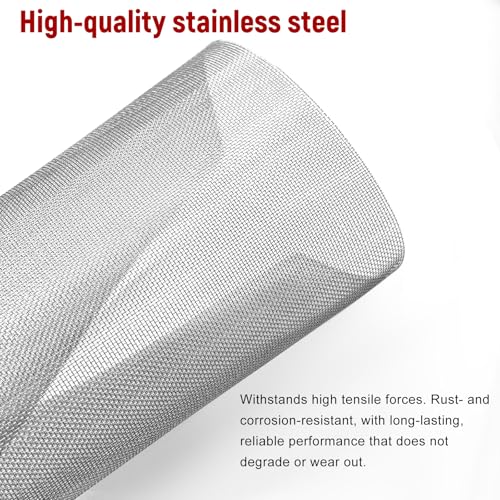 10 PCS Plastic Welding Mesh, 5.9 x 7.9inch Reinforcing Stainless Steel Wire Mesh Screen for Thermoplastic Repairs, Non-Rusting Car Bumper Repair Woven Wire Cloth Weld Kit