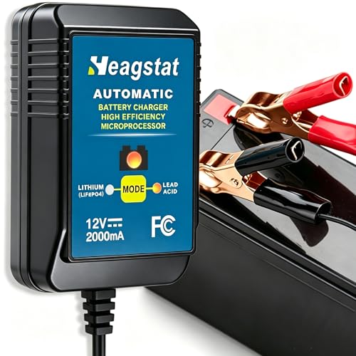 Heagstat HEAG020 Trickle Battery Charger, 12V 2000mA Battery Maintainer - size: 2A 12V