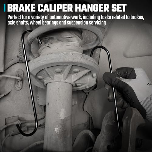 DURATECH Caliper Piston Compressor Tool with 2PCS Brake Caliper Hangers | Heavy Duty, Brake Pad Spreader, Brake Piston Compressor Tool for Most Cars and Light Trucks - size: heavy duty