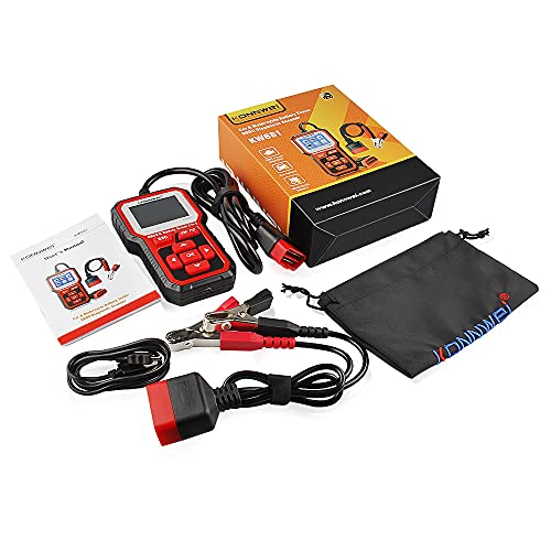 KONNWEI KW681 OBD2 Scanner 6V 12V Car Battery Tester, 2 in 1 Car Diagnostic Scanner Automotive Battery Alternator Load Tester Check Engine Code Reader Scan Tool