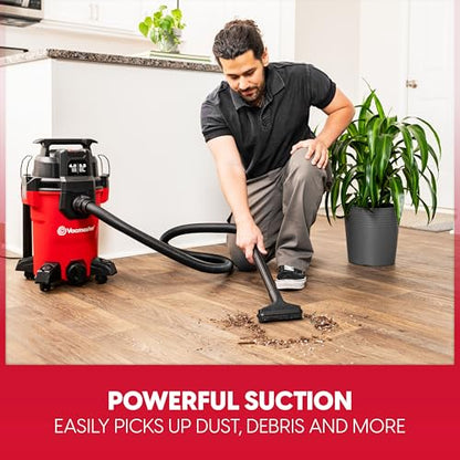 Vacmaster 4-Gallon 3.5 Peak HP Wet/Dry Vac, VCM408PF 1101 - size: 4-Gallon