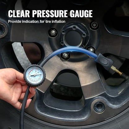 VEVOR 10.6 CFM Heavy Duty Air Compressor, 30s Fast Inflation | Dual-Cylinder Portable Tire Inflator, 12V 150PSI Offroad Air Pump with Adapters for Trucks Car SUV 4 x 4 Vehicle RV - style: 10.6CFM