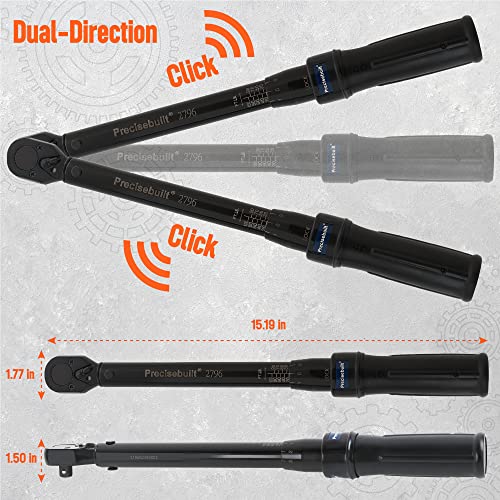 3/8" Drive 20-100 ft-lb Click Tech Torque Wrench - size: 3/8" DR. 20-100 ft-lb