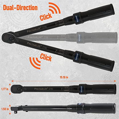 3/8" Drive 20-100 ft-lb Click Tech Torque Wrench - size: 3/8" DR. 20-100 ft-lb