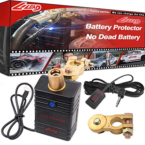 Auto Starter 12V Car Battery Protector - Automatically Disconnect System For Car Battery Saver, Voltage Disconnect Kit, Kill Switch.