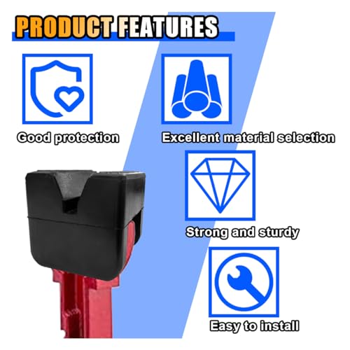 Jack Pad Adapter, Rubber Floor Jack Stand Pads, Universal Heavy Duty Slotted Frame Rail Pinch Weld Protector (4Pcs) - size: 4Pcs