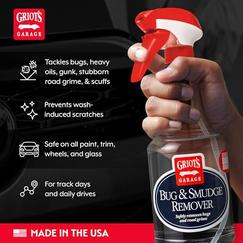 Griot's Garage Smudge Remover, Car Cleaning Spray for Spot Removal, Works on All Exterior Surfaces, Releases Smudges, Oil, Grime, and Scuffs, 22 oz - size: 22 Fl Oz (Pack of 1)