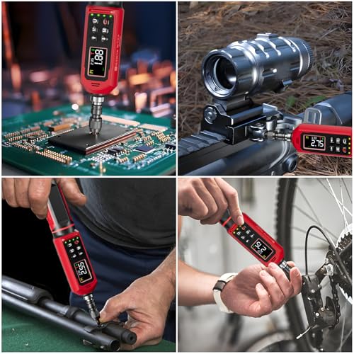SUERCUP 1/4" Digital Torque Screwdriver, 0.4-26.6in-lbs, for Precision | 0.045-3Nm Digital Screwdriver Set with Vibration, Buzzer & LED Alert, 9 Preset Mode 5 Units for Gunsmithing, Scope Mounting - size: 1/4-Inch 0.4-26.6in-lbs/0.045-3N.m
