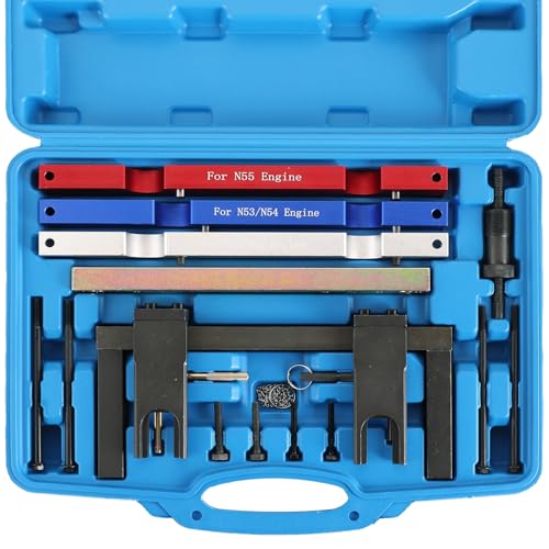 DASBET Engine Camshaft Timing Locking Master Tool Set, Crankshaft Flywheel Alignment Tool Kit Compatible with BMW Vehicles with 2.5L & 3.0L N51 N52 N53 N54 N55