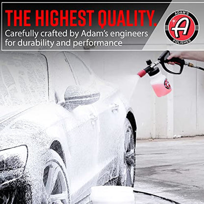 Adam's Polishes Premium Foam Cannon - Custom Snow Foam Cannon Soap Sprayer for Car Wash | Sprayer Cannister for Pressure Washer - size: Premium Foam Cannon + Snub Nose + Tips