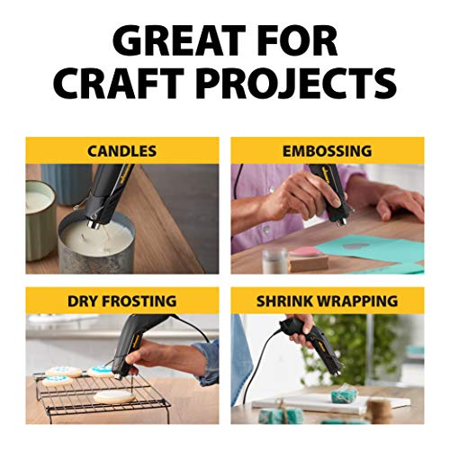 Wagner Spraytech 2410909 HT400 Craft Kit Heat Gun, Heat Gun Kit for Crafting, Embossing, Candle Making, Shrink Wrapping, and More, Embossing Heat Tool Craft Gun, Dual Temperature 680 & 450 degrees - size: Craft Kit