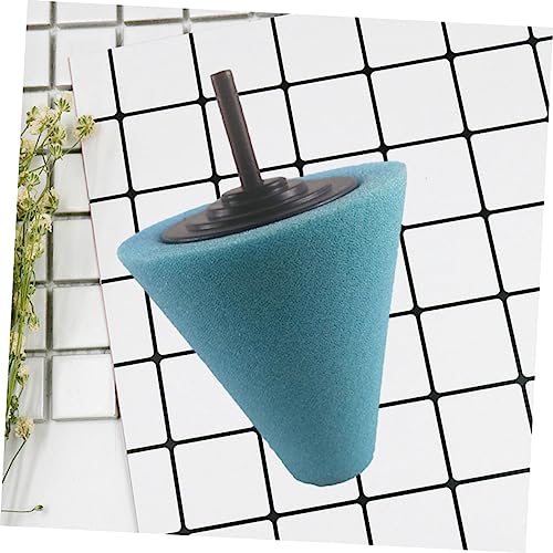CALLARON 2pcs Cone Shaped Car Buffing Pads Wheel Hub Cleaning Tool Car Polishing Wheel - color: Bluex2pcs, size: 15*6cmx2pcs