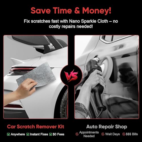 Nanopolix Scratch Remover for Vehicles - 2026 Upgrade Car Cloth Scratch Remover, Quick Fix Removal Paste for Deep Scratch Repair, All Paint Colors Polishing Kit