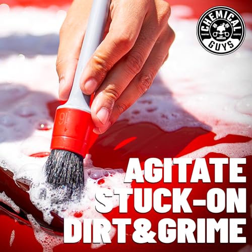Chemical Guys, 17-Piece Car Detailing Kit, Interior, Wheel & Wash Cleaners | Takes a neglected car from grimy to detailed inside and out; the brushes reach vents, seams and lug nuts by hand