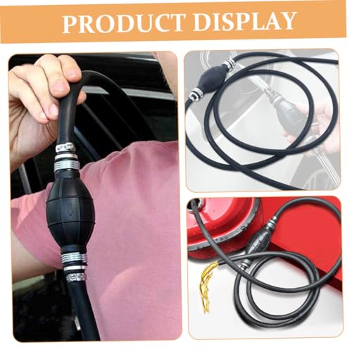 Healifty Transfer Siphon Pump Kit Durable Hand Pump with Hose Efficient Liquid Transfer for Automotive Use Nbr Rubber Construction