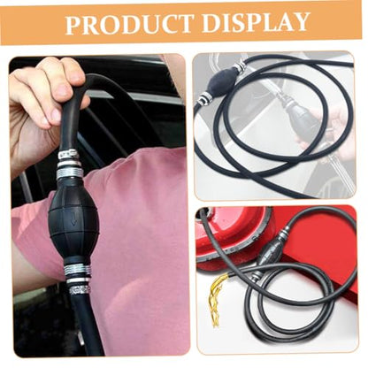 Healifty Transfer Siphon Pump Kit Durable Hand Pump with Hose Efficient Liquid Transfer for Automotive Use Nbr Rubber Construction