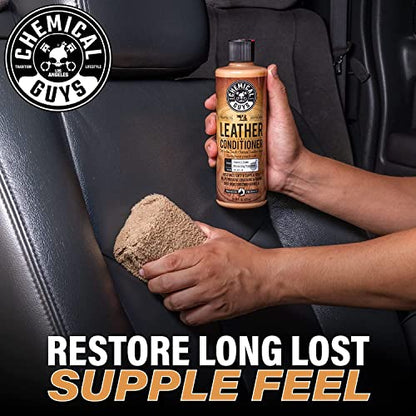 Chemical Guys, 9-Piece Leather Cleaner, Conditioner & Total Interior Kit | Conditioner and cleaner for cars, furniture, office seating, and luxury vehicle owners, safe on natural, synthetic, and faux