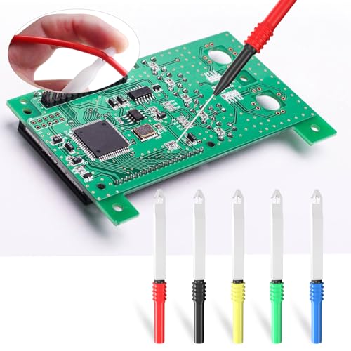 Goupchn Back Probe Kit 44PCS Banana Plug to Copper Alligator Clips Test Leads Kit with Alligator Clips, Wire Piercing Probes Set, 4mm Banana Plug Adapter for for Car Repairing Automotive Diagnostic - style: 44PCS