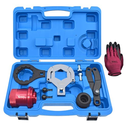 Rear Drive Axle Differential Installer Remover Tool Kit | Compatible with BMW E70 E90 E91 E92 X3 X5 X6 RWD 4WD, Replace 335040 335050 335060 335080 230020, with Carrying Case & Gloves - size: 10pcs