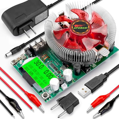 MakerHawk Electronic Load Tester - USB Load Tester 150W 200V 20A Resistor Adjustable Constant Current Battery Capacity Tester Module Intelligent Dischar