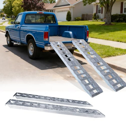 60x12 Inch 6000Lbs Aluminum Ramps Lawn Mower, Wheelchair Ramps Home Steps, Low Profile Car Ramps Oil Changes - size: 60*12inch