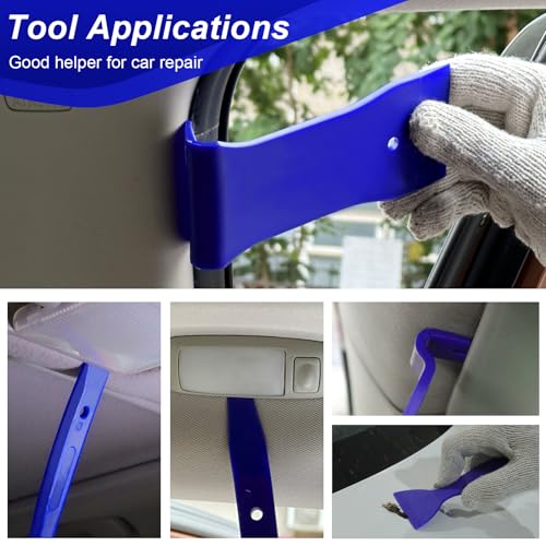 Doaho 238Pcs Trim Removal Tool,Fastener Remover Plastic Pry Tool Kit,Adhesive Cable Clips Auto Push Pin Bumper Retainer Clip Set with Storage Bag for Panel,Radio,Stereo,Audio,Dash, Window - color: Blue-238pcs Trim Removal Tools